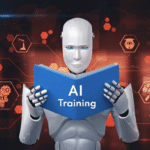 Graphic illustrating AI Employee Training