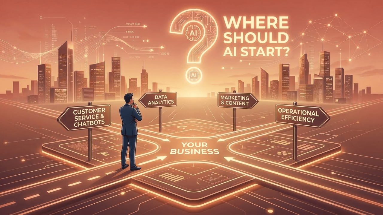AI roadmap for business showing workflow automation and AI implementation framework for modern organizations